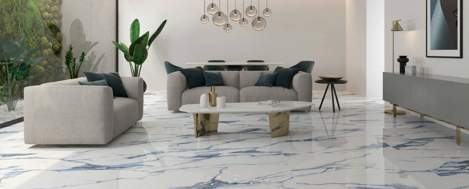 Open living space with luxury vinyl plank flooring